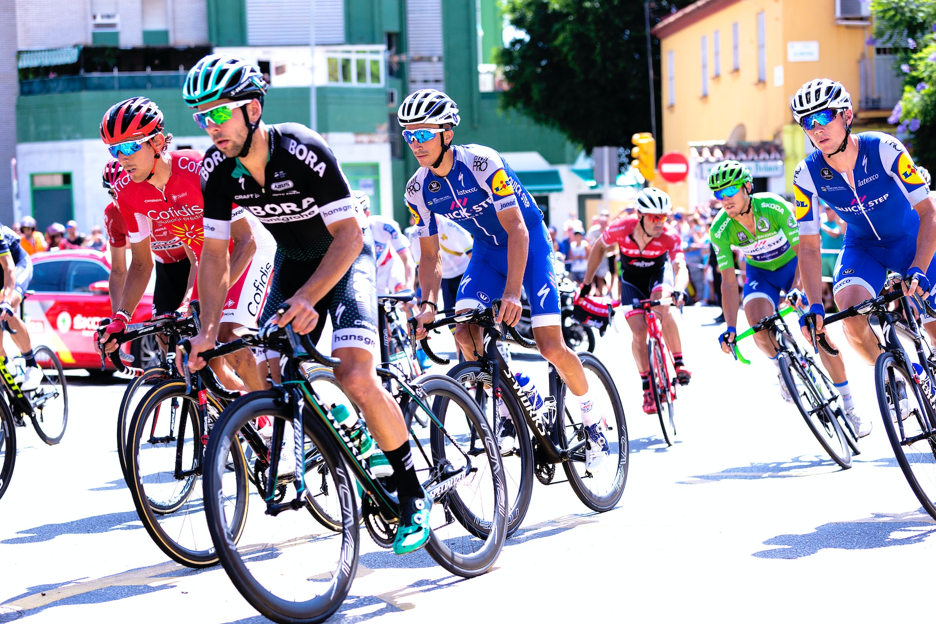 bike race on street during daytime